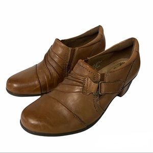 Earth Origins Honor Leather Ankle Booties Sz 8.5W